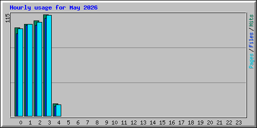 Hourly usage for May 2026